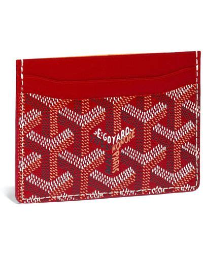 goyard wallet red|goyard wallet women.